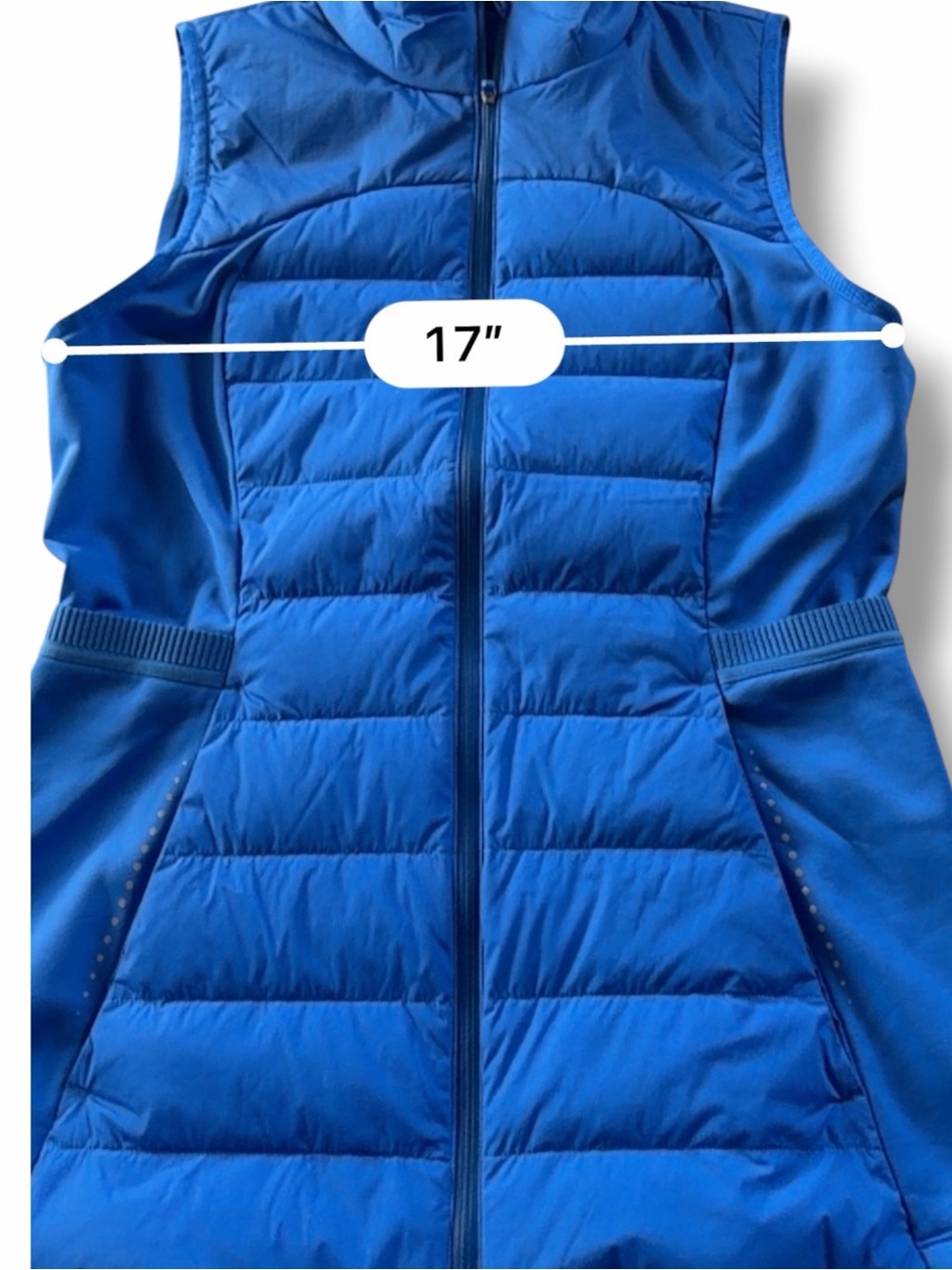 Lululemon Down for It All Vest in Pipe Dream Blue Size 8 - Picture 7 of 10